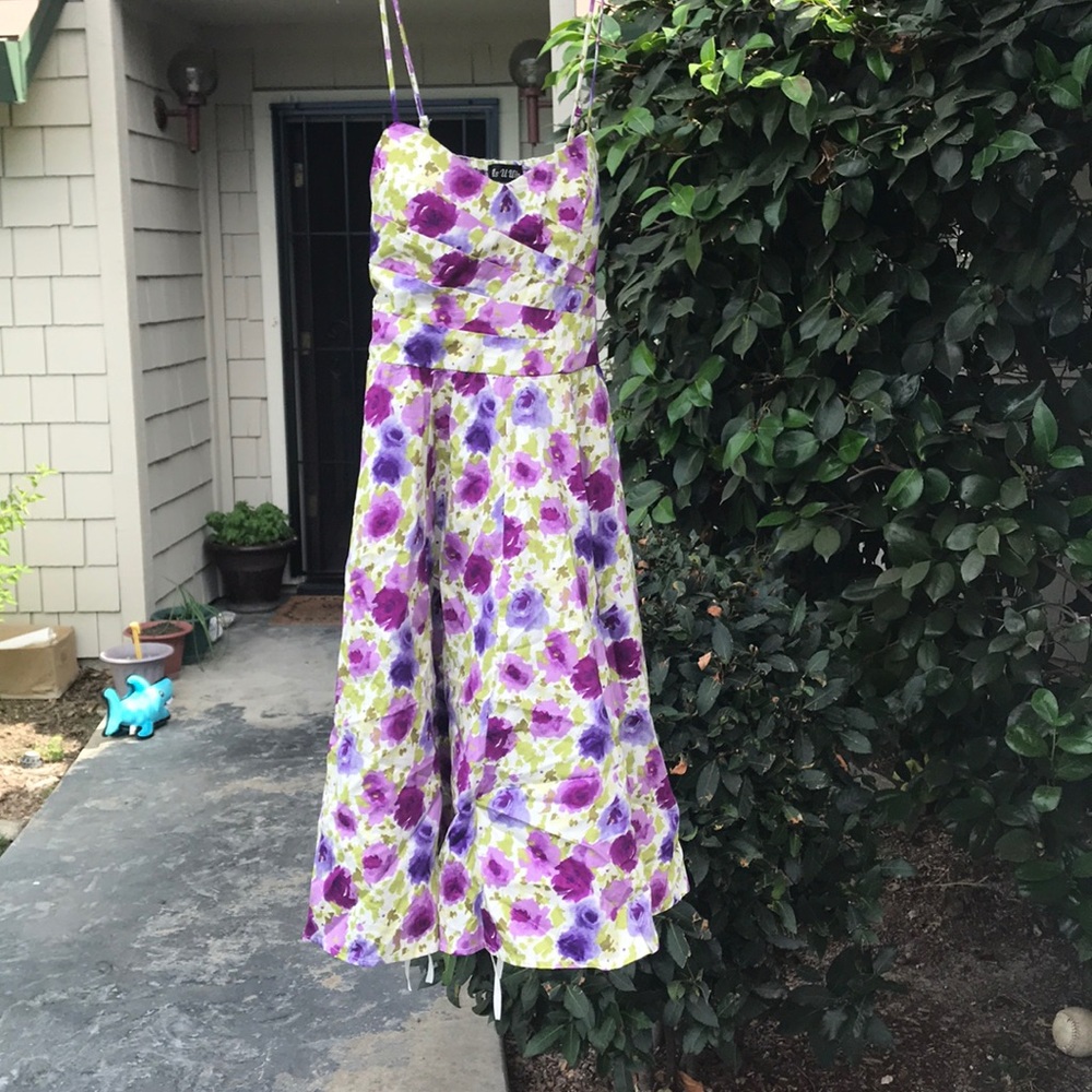 As U Wish Women’s Floral Dress - Picture 2 of 4